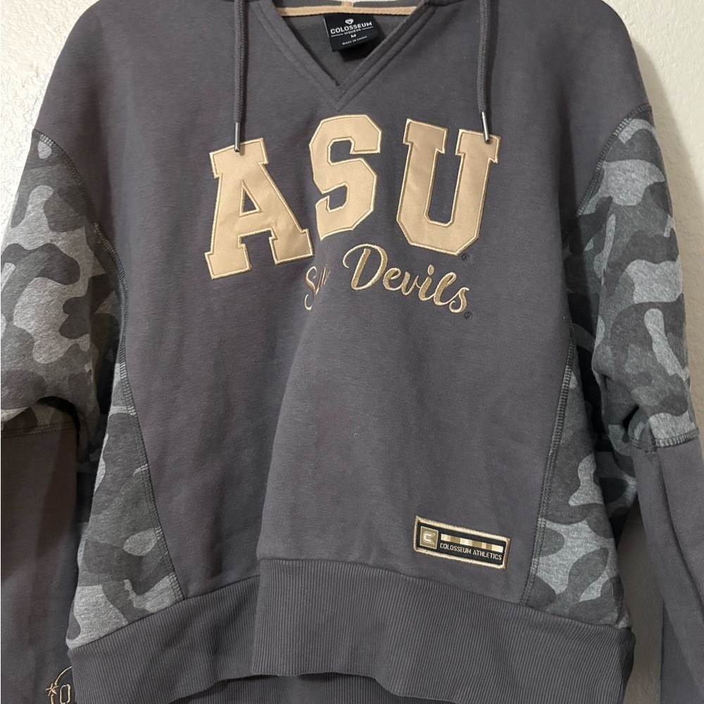 ASU Sun Devils Hoodie with Camo Sleeves